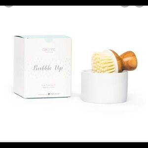 Grove Bubble Up White Dispenser & Brush
